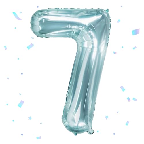 Ovanda Luftballon 7. Geburtstag, XXL Riesen Folienballon 100cm Geburtstagsdeko Ballon Zahl Deko zum Geburtstag, Fliegt mit Helium. Geburtstagsdeko 7 Jahre, 7 Jahre Geburtstagsdeko Kinder Junge Ovanda Luftballon 7. Geburtstag, XXL Riesen Folienballon 100cm Geburtstagsdeko Ballon Zahl Deko zum Geburtstag, Fliegt mit Helium. Geburtstagsdeko 7 Jahre, 7 Jahre Geburtstagsdeko Kinder Junge von Ovanda