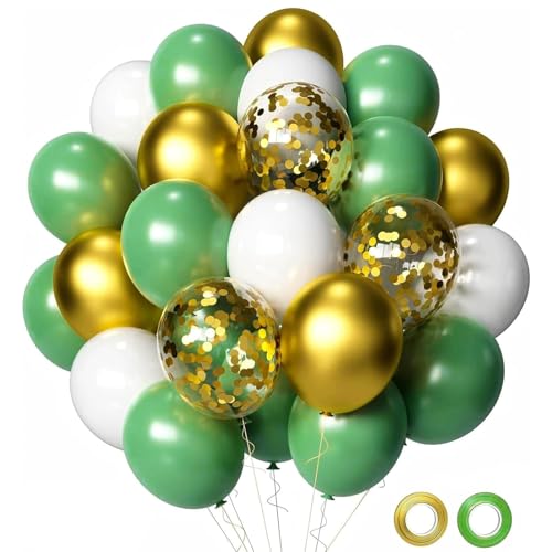 Ovanda Luftballons Grün, 30 Stk Luftballon Grün Konfetti Ballons, Jungle Luftballons Dunkelgrün Hellgrün Goldene Luftballons Salbeigrün, für Geburtstag, Hochzeit, Babyparty, Jubiläum Party Deko Ovanda Luftballons Grün, 30 Stk Luftballon Grün Konfetti Ballons, Jungle Luftballons Dunkelgrün Hellgrün Goldene Luftballons Salbeigrün, für Geburtstag, Hochzeit, Babyparty, Jubiläum Party Deko von Ovanda