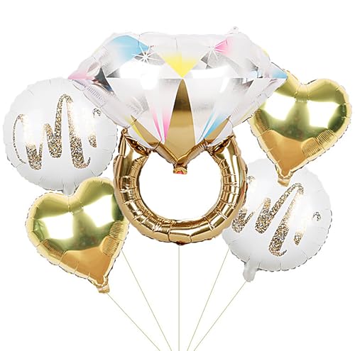 Ovanda Luftballons Hochzeit, Mr and Mrs Smith Hochzeit Deko, Roségold Diamant Ring Folienballons, JGA Deko, Goldener Liebesballon für Brautdusche, Hochzeits, Bachelorette Party, Geburtstag Ovanda Luftballons Hochzeit, Mr and Mrs Smith Hochzeit Deko, Roségold Diamant Ring Folienballons, JGA Deko, Goldener Liebesballon für Brautdusche, Hochzeits, Bachelorette Party, Geburtstag von Ovanda