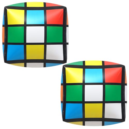 Ovanda Rubiks Cube Ballon, Zauberwürfel 3x3 Luftballon, 4D Quadratische Folienballon, 35 x 35 cm Rubiks Ballon,Zauberwürfel Luftballon für Jungen Mädchen Geburtstag Deko,Bunter Zauberwürfel Rubik Deko Ovanda Rubiks Cube Ballon, Zauberwürfel 3x3 Luftballon, 4D Quadratische Folienballon, 35 x 35 cm Rubiks Ballon,Zauberwürfel Luftballon für Jungen Mädchen Geburtstag Deko,Bunter Zauberwürfel Rubik Deko von Ovanda