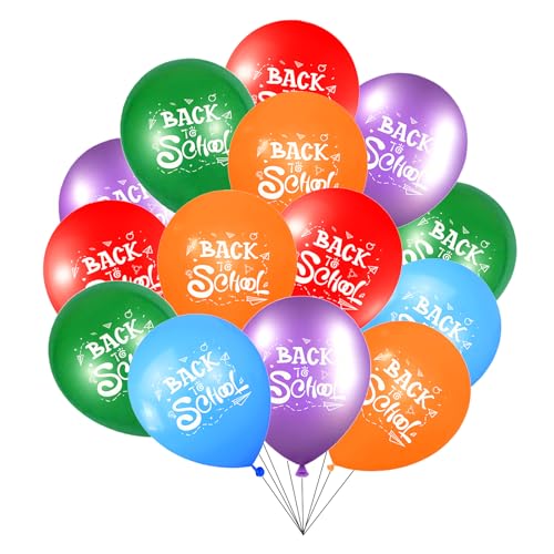 Ovanda 20 Stück Back To School Balloons,Schulanfang Deko,Einschulung Deko,Schulanfang Luftballons,Latexballons,Luftballon Helium,Schuleinführung Ballon, Partyballons,SCHULKIND Ballon,Schulstart Kinder von Ovanda