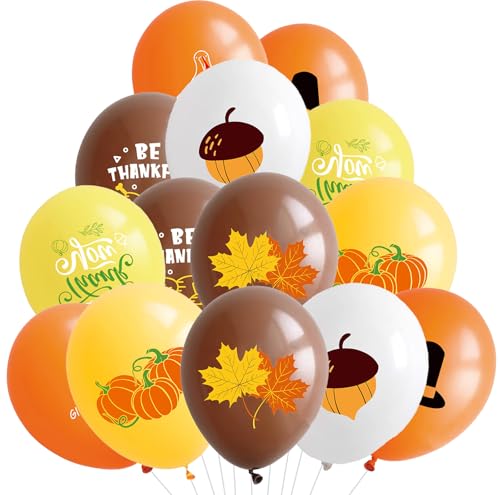 Ovanda Herbstdeko, Herbst Thanksgiving Luftballons, 30 CM Herbst Thanksgiving Ballons, Herbst Party Dekorationen Luftballons, Jungen Mädchen Herbst Geburtstag Kürbis Ovanda Herbstdeko, Herbst Thanksgiving Luftballons, 30 CM Herbst Thanksgiving Ballons, Herbst Party Dekorationen Luftballons, Jungen Mädchen Herbst Geburtstag Kürbis von Ovanda