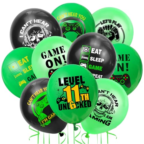 Ovanda Videospiel Geburtstag Deko 11 Jahre, Geburtstagsdeko 11 Jahre Junge Mädchen, Luftballon 11 Geburtstag Junge, Luftballon 11, Geburtstagsdeko Jungen, für Junge Geburtstags Spielthemen Party Ovanda Videospiel Geburtstag Deko 11 Jahre, Geburtstagsdeko 11 Jahre Junge Mädchen, Luftballon 11 Geburtstag Junge, Luftballon 11, Geburtstagsdeko Jungen, für Junge Geburtstags Spielthemen Party von Ovanda