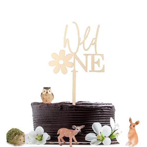 Ovanda Wild One Geburtstag Deko, Cake Topper Wild One aus Holz Tortendeko, Cake Topper 1. Geburtstag, Babyparty Deko, Wild One Tortendeko, Neutral Geburtstagsdeko für Junge Mädchen Ovanda Wild One Geburtstag Deko, Cake Topper Wild One aus Holz Tortendeko, Cake Topper 1. Geburtstag, Babyparty Deko, Wild One Tortendeko, Neutral Geburtstagsdeko für Junge Mädchen von Ovanda