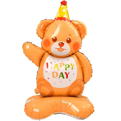 Ovanda XXL Folienballon Bär, Bären-FöRmige Helium Ballons, Baby Bär,Mascha und der Bär Luftballons,Teddy-Bär Deko,Happy Birthday Ballon,Tier Ballon,Baby Shower Deko,für Kinder Junge Mädchen Geburtstag Ovanda XXL Folienballon Bär, Bären-FöRmige Helium Ballons, Baby Bär,Mascha und der Bär Luftballons,Teddy-Bär Deko,Happy Birthday Ballon,Tier Ballon,Baby Shower Deko,für Kinder Junge Mädchen Geburtstag von Ovanda