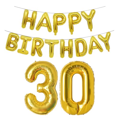 Ovanda luftballons 30. Jahre Mit Happy Birthday Banner, Deko 30 Geburtstag Männer Frau, Happy Birthday Girlande Gold, 30 Geburtstag Deko Luftballons Set, Ballons Gold, 30 Geburtstags Männer Ovanda luftballons 30. Jahre Mit Happy Birthday Banner, Deko 30 Geburtstag Männer Frau, Happy Birthday Girlande Gold, 30 Geburtstag Deko Luftballons Set, Ballons Gold, 30 Geburtstags Männer von Ovanda
