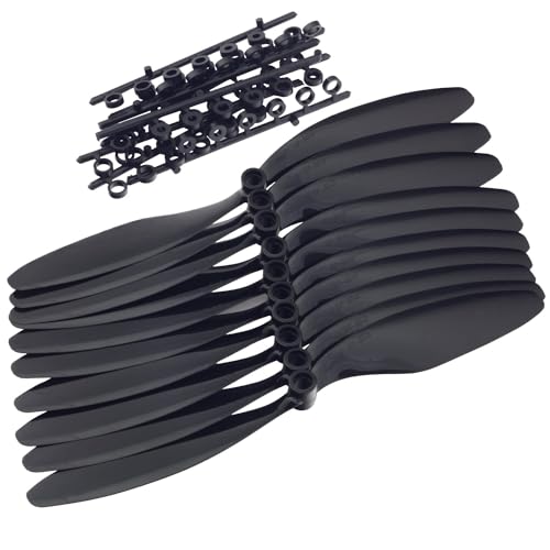 Overdrive-Racing 10x GWS 8x4,3 Luftschrauben/Propeller GW/EP8043 203x109 Reduction Propeller Luftschraube Schwarz von Overdrive-Racing