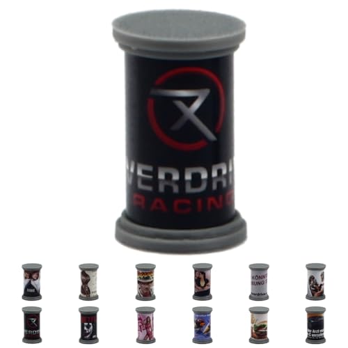 Overdrive-Racing Beleuchtete Litfaßsäule Spur H0 TT N Z 1:87 1:120 1:160 1:220 - LED Litfaß Säule, Größe/Maßstab:H0-1/87, Set/Menge:6X Litfaßsäulen 12x Aufkleber von Overdrive-Racing