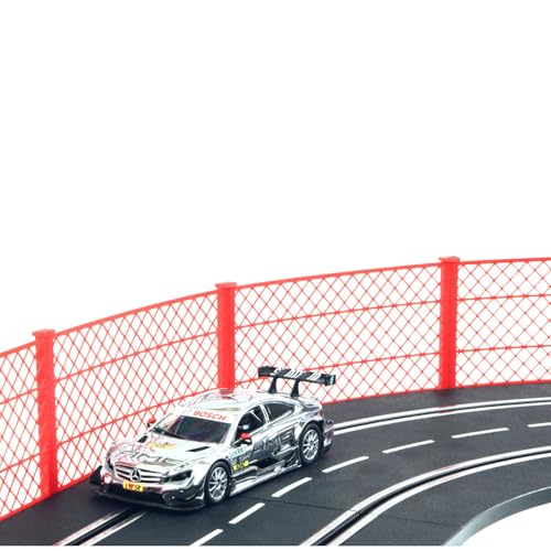 Overdrive-Racing Fangzaun System Rot 2m kompatibel mit Carrera Digital 124 132 EVO Kurven Geraden Zaun Bande Slotcar von Overdrive-Racing