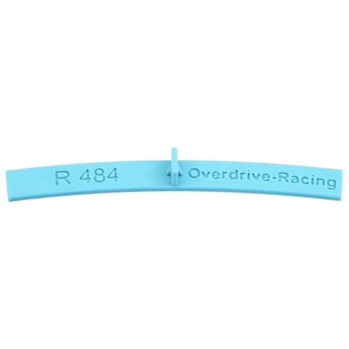 Overdrive-Racing Spur H0 - Flexgleis Radien Schablonen Gleisschablonen - Spurweite 16,5mm - Blau - 1:87, Radius:R 484mm von Overdrive-Racing