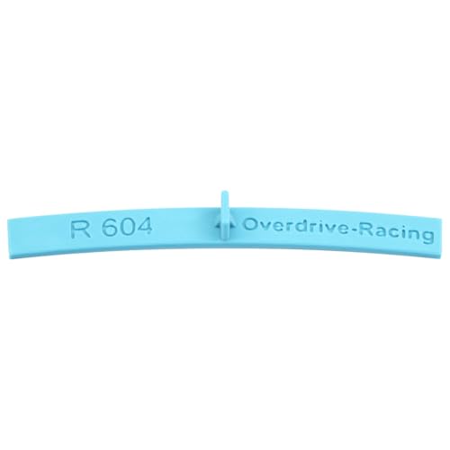 Overdrive-Racing Spur H0 - Flexgleis Radien Schablonen Gleisschablonen - Spurweite 16,5mm - Blau - 1:87, Radius:R 604mm von Overdrive-Racing