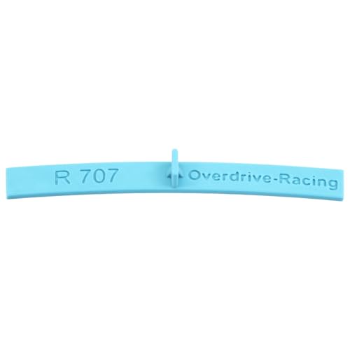 Overdrive-Racing Spur H0 - Flexgleis Radien Schablonen Gleisschablonen - Spurweite 16,5mm - Blau - 1:87, Radius:R 707mm von Overdrive-Racing