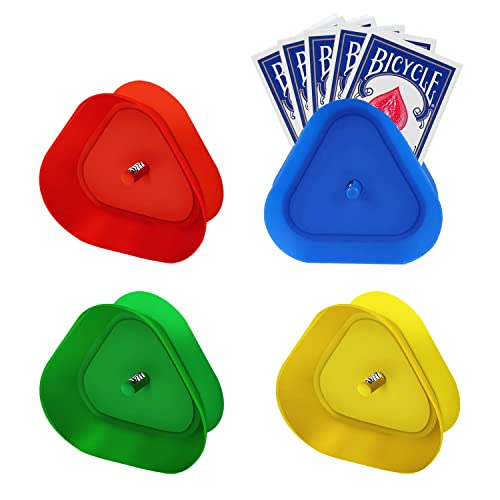 Ovtai 4 Stück Kinder Kartenhalter, 4 Farben Kartenhalter Spielkarten, Dreieck Kartenhalter Kinder, Kartenhalter Kinder Spielkarten, Spielkartenhalter Kinder Geeignet für Altere Menschen Erwachsene Ovtai 4 Stück Kinder Kartenhalter, 4 Farben Kartenhalter Spielkarten, Dreieck Kartenhalter Kinder, Kartenhalter Kinder Spielkarten, Spielkartenhalter Kinder Geeignet für Altere Menschen Erwachsene von Ovtai
