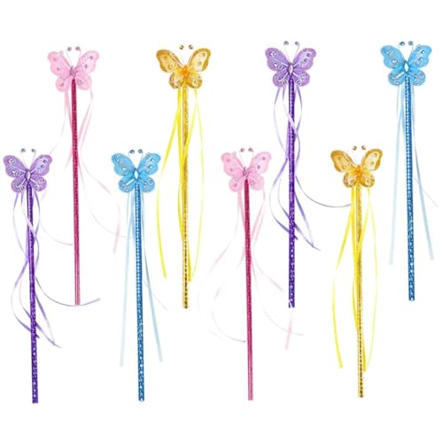 8 Stücke Schmetterling Magie Fairy Zauberstab Prinzessin Glitzer Zauberstäbe mit Bändern für Mädchen für Mädchen Prinzessin Kostüms Requisiten Rollenspiele Magie Shows Cosplay Butterfly Party bevorzu 8 Stücke Schmetterling Magie Fairy Zauberstab Prinzessin Glitzer Zauberstäbe mit Bändern für Mädchen für Mädchen Prinzessin Kostüms Requisiten Rollenspiele Magie Shows Cosplay Butterfly Party bevorzu von Owddddtnxc