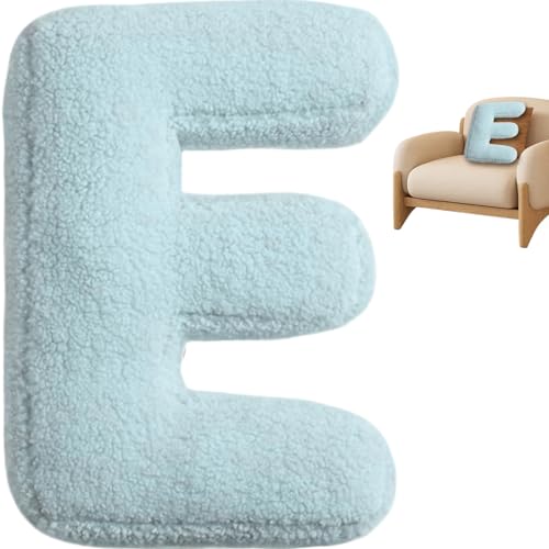 Owddddtnxc Buchstabenkissen initial einzigartiger süßes blaues Kissen Pädagogische Plüsch weiche dekorative englische Alphabetkissen für Kinderzimmer, Couch, Bett, Buchstabe E Owddddtnxc Buchstabenkissen initial einzigartiger süßes blaues Kissen Pädagogische Plüsch weiche dekorative englische Alphabetkissen für Kinderzimmer, Couch, Bett, Buchstabe E von Owddddtnxc