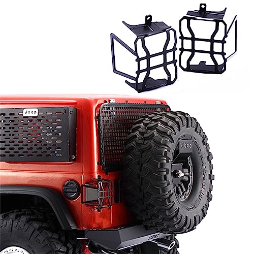 OwlKay RC-Zubehör 1/10 Rücklichter Metallabdeckung for AXIAL SCX10 III Jeep Wrangler JK JL Rückleuchtenschirm Metalllampenschirm OwlKay RC-Zubehör 1/10 Rücklichter Metallabdeckung for AXIAL SCX10 III Jeep Wrangler JK JL Rückleuchtenschirm Metalllampenschirm von OwlKay