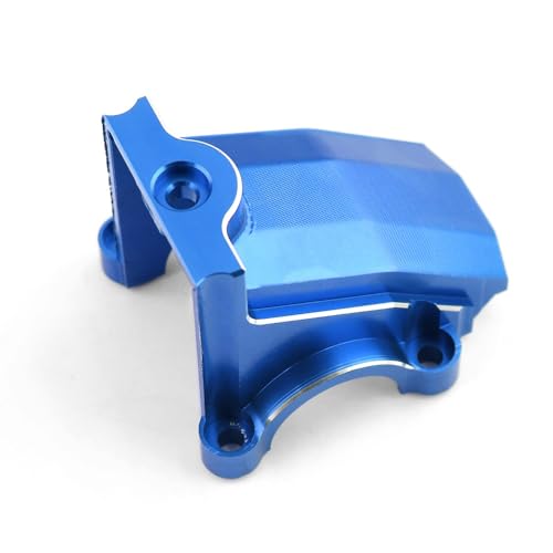 OwlKay RC-Zubehör Metall Vorne Hinten Differential Gehäuse Getriebe Abdeckung 7780 for Traxxas 1/5 X-Maxx Xmaxx 1/6 XRT RC Monster Truck Upgrade Teile (Color : Blauw) von OwlKay