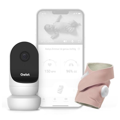 Owlet Monitor Duo Smart Sock 3 und Camera 2 edelrosa von Owlet