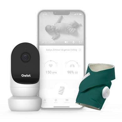 Owlet Monitor Duo Smart Sock 3 und Camera 2 tiefseegrün von Owlet