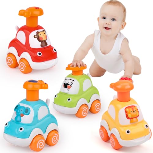 Own1one Auto Spielzeug ab 1 Jahr Junge, Baby Aufziehauto ab 18 Monate, 4Pcs Press Go Spielzeugautos Geschenk für Jungen Mädchen ab 1 2 3 Jahre Own1one Auto Spielzeug ab 1 Jahr Junge, Baby Aufziehauto ab 18 Monate, 4Pcs Press Go Spielzeugautos Geschenk für Jungen Mädchen ab 1 2 3 Jahre von Own1one