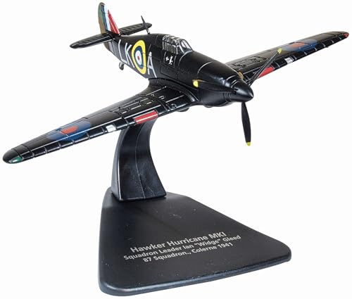 Herpa Militär Modellflugzeug, Hawker Hurricane Mk1-87 SQN, S/L Ian Gleed, Colerne 1941, Maßstab 1:72 - Modellbau Flugzeug, Flugzeugmodell für Sammler, Miniatur Deko, Army Flieger aus Metall Herpa Militär Modellflugzeug, Hawker Hurricane Mk1-87 SQN, S/L Ian Gleed, Colerne 1941, Maßstab 1:72 - Modellbau Flugzeug, Flugzeugmodell für Sammler, Miniatur Deko, Army Flieger aus Metall von Oxford Diecast