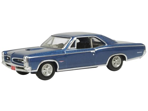 Oxford Diecast 1966 Pontiac GTO Fontaine Blue Metallic 1/87 (HO) Scale Diecast Modellauto 87PG66001 von Oxford Diecast