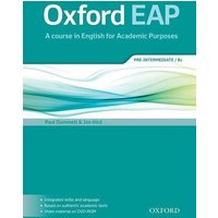 Oxford EAP: Pre-Intermediate B1. Student's Book and DVD-ROM Pack von Oxford University ELT