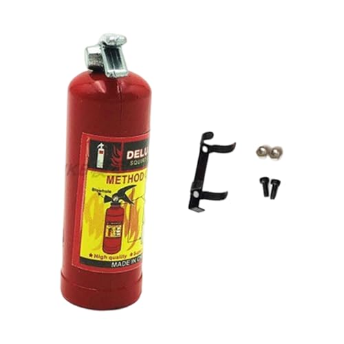 Oxtxuzdm Fachmännisch gefertigtes Feuerlöscher-Modell für Klettermodelle, Zubehör verbessert die Authentizität in 1/10 1/8 Displays, realistischer Feuerlöscher von Oxtxuzdm