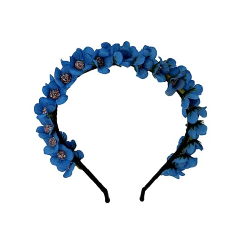 Oxtxuzdm Künstlicher Blumen-Stoff-Stirnbänder für Halloween, Cosplay, Strandparty, Haarschmuck, Halloween-Haarband von Oxtxuzdm