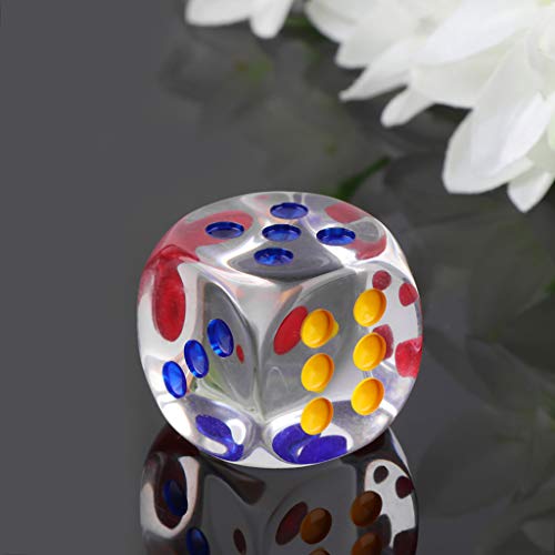 6 Seiten Farbenfrohe Transparente Würfel 35mm & Cambling Club Party Brettspiel Set 6 Seiten Farbenfrohe Transparente Würfel 35mm & Cambling Club Party Brettspiel Set von Oxxggkao