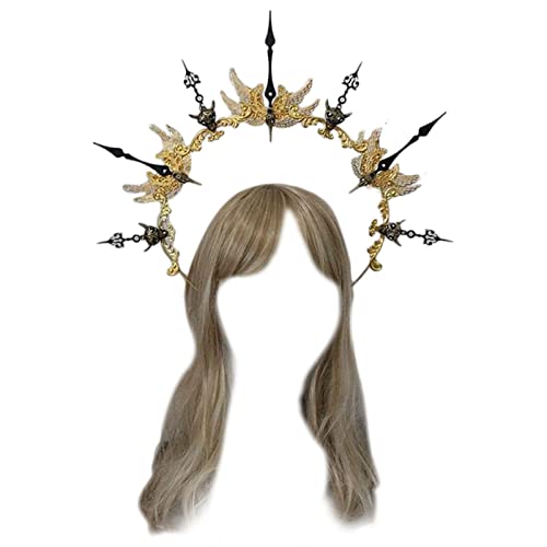 Cosplay Engel Aureole Form Haarreifen Niedlich Weihnachten Halloween Haarhalter Neujahr Party Kostüm Stirnband Für Kinder Stirnbänder Für Frauen Engel Aureole Form Halloween Mit Strass Dekor Multi von Oxxggkao