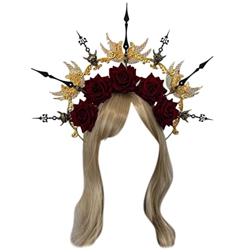 Cosplay Engel Aureole Form Haarreifen Niedlich Weihnachten Halloween Haarhalter Neujahr Party Kostüm Stirnband Für Kinder Stirnbänder Für Frauen Engel Aureole Form Halloween Mit Strass Dekor Multi von Oxxggkao