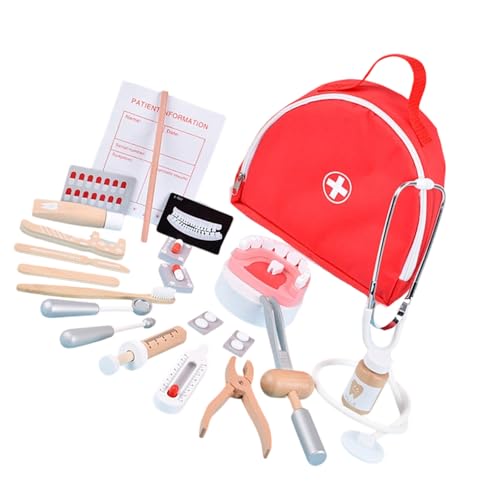 Doctor Kits Tun Sich Vor Kits Mit Medizinischen Taschenrolle Mit Realistischem Spielzeug Stethoscope Dressing Playset Propted Medicals Toy Set Zu von Oxxggkao