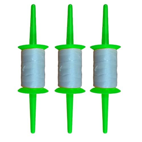 Drachenschnur, schnell aufziehbar, 150 m, verhedderungsfreies Design, Spule mit starker Schnur für Küstenabenteuer, Strand und Berge, 3 Stück Drachenschnur, schnell aufziehbar, 150 m, verhedderungsfreies Design, Spule mit starker Schnur für Küstenabenteuer, Strand und Berge, 3 Stück von Oxxggkao