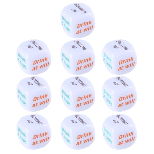 Finger Rateing Dices Party Entertainment Decider Acryl Erwachsene Spiel Spielen Acryl Dices Set Set von Oxxggkao