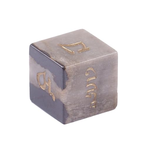 Natural Crystal Six Sided Dices Mehrseitige Tischspiel Runde Ecke Rollenspiele Brettspielzubehör Natürliche Kristallgeschenk von Oxxggkao