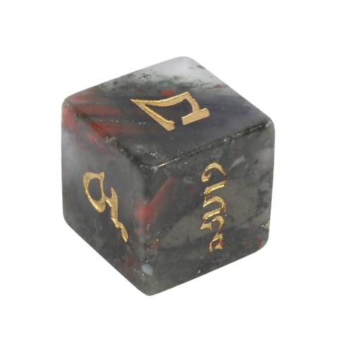Natural Crystal Six Sided Dices Mehrseitige Tischspiel Runde Ecke Rollenspiele Brettspielzubehör Natürliche Kristallgeschenk von Oxxggkao