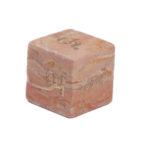 Natural Crystal Six Sided Dices Mehrseitige Tischspiel Runde Ecke Rollenspiele Brettspielzubehör Natürliche Kristallgeschenk von Oxxggkao