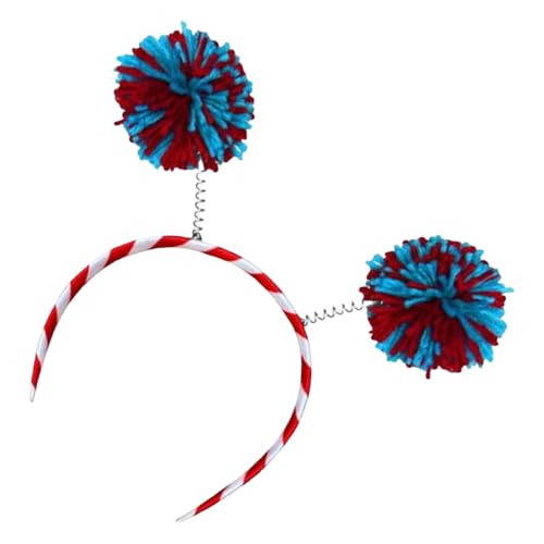 Oxxggkao 3 Farbpompoms Stirnband Für Independence Days Family Geting Patriotic Event Kopfbedeckung Für Urlaubsfeiers Cosplay Kostümzubehör von Oxxggkao