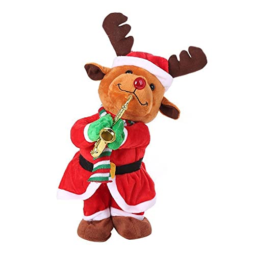 Oxxggkao 32 cm Elektrische Weihnachtsmann Spielzeug Halten Saxophon Weihnachtsschmuck Musik Musikalische Rentierpuppe Für Schreibtisch Haushalt Oxxggkao 32 cm Elektrische Weihnachtsmann Spielzeug Halten Saxophon Weihnachtsschmuck Musik Musikalische Rentierpuppe Für Schreibtisch Haushalt von Oxxggkao