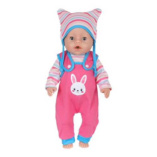 Oxxggkao 43 cm Puppen Overall Strampler Mit Und Hemd Für Einfache Ankleidung Kinder Kreative Rollenspiele Accessoires Kleidung Oxxggkao 43 cm Puppen Overall Strampler Mit Und Hemd Für Einfache Ankleidung Kinder Kreative Rollenspiele Accessoires Kleidung von Oxxggkao