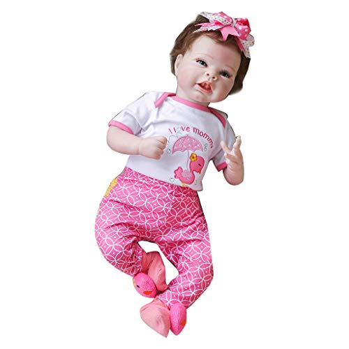Oxxggkao 55 cm Realistisch Für Doll Kleinkind Babys Lebensechte Mädchen Spielen Spielzeug Bogen Haarband B Wiedergeboren Oxxggkao 55 cm Realistisch Für Doll Kleinkind Babys Lebensechte Mädchen Spielen Spielzeug Bogen Haarband B Wiedergeboren von Oxxggkao