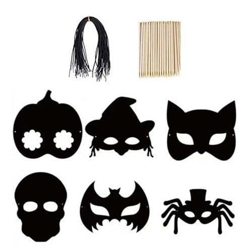 Oxxggkao 6PCS Magische Kratzmaske Für Halloween Festival Regenbogen Kratzmaske Für Interaktive Halloween Partyaktivitäten Kinder Erwachsene Unterhaltung Oxxggkao 6PCS Magische Kratzmaske Für Halloween Festival Regenbogen Kratzmaske Für Interaktive Halloween Partyaktivitäten Kinder Erwachsene Unterhaltung von Oxxggkao