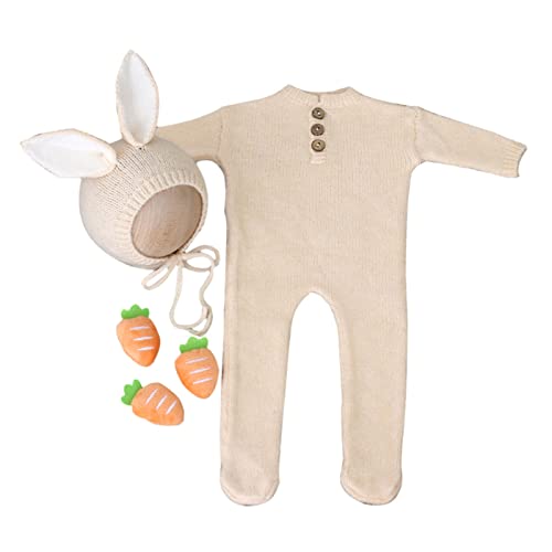 Oxxggkao Baby Foto Requisiten Kaninchen Kostüm Set Strampler & Neugeborene Foto Fotografie Kleidung Set Pilling Resistant Boy Girl Outfit Oxxggkao Baby Foto Requisiten Kaninchen Kostüm Set Strampler & Neugeborene Foto Fotografie Kleidung Set Pilling Resistant Boy Girl Outfit von Oxxggkao