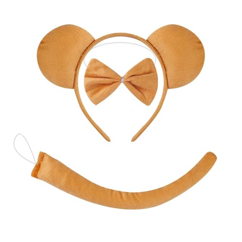 Oxxggkao Bären Sie Dress Up Tierkostüm Kinder Erwachsene Für Cosplays Kostümzubehör Furry Stirnband Kostüme Bär Dress Up Requisiten von Oxxggkao