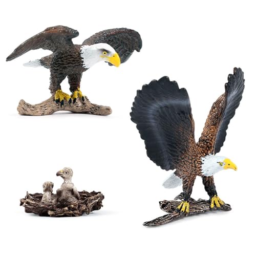 Oxxggkao Bald Creature Model Für Rollenspiele Und Vorgetäuschte Spiele Handgemalte Weißkopfseeadler Figur Amerikanische Kreatur Spielzeugtiere Figuren von Oxxggkao