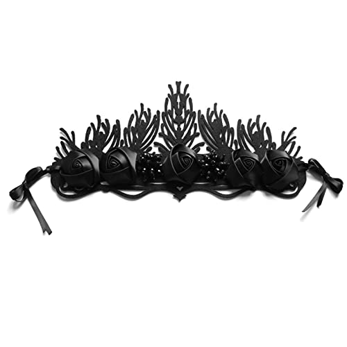 Oxxggkao Blumen für Kopf Krone Hexe Teufel Stirnband Halloween Schwarz Kopfschmuck Kopfbedeckung für Halloween Ball Abend Party Pr Kopf Kronen Oxxggkao Blumen für Kopf Krone Hexe Teufel Stirnband Halloween Schwarz Kopfschmuck Kopfbedeckung für Halloween Ball Abend Party Pr Kopf Kronen von Oxxggkao