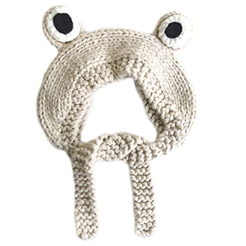 Oxxggkao Cartoon-Stirnband, gestrickt, für Froschhüte, niedliches Party-Kostüm, Hut, Unisex, Winter, warm, Ohrenklappe, Ohrenschutz, niedliches Foto, Frosch, Stirnband, Hut, Foto-Requisite Oxxggkao Cartoon-Stirnband, gestrickt, für Froschhüte, niedliches Party-Kostüm, Hut, Unisex, Winter, warm, Ohrenklappe, Ohrenschutz, niedliches Foto, Frosch, Stirnband, Hut, Foto-Requisite von Oxxggkao