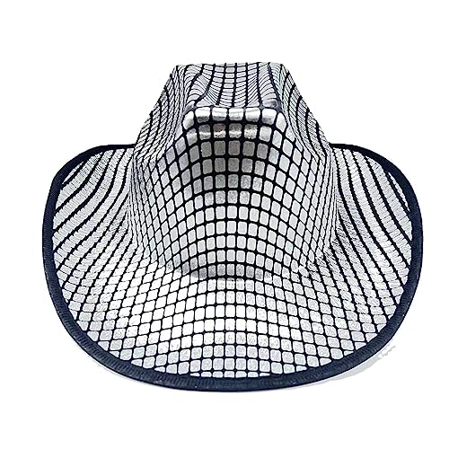 Oxxggkao Cowgirl Hat Flashing Cowboy Spiegelte Disco Ball Für Musikfestivals Funkelnder Cowboy Vielseitige Disco Party Hüte Oxxggkao Cowgirl Hat Flashing Cowboy Spiegelte Disco Ball Für Musikfestivals Funkelnder Cowboy Vielseitige Disco Party Hüte von Oxxggkao