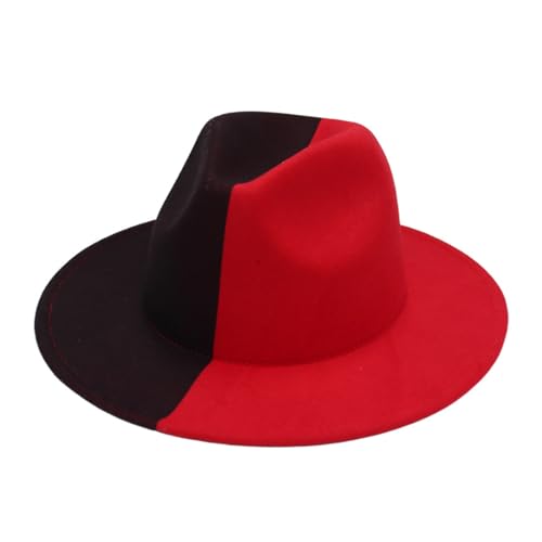 Oxxggkao Cowgirl-Hut für Damen, Weihnachtsmodell, Filz, für Erwachsene, Herren, farblich passender Hut für Cosplay, Party, große Krempe, für Erwachsene, Weihnachten Oxxggkao Cowgirl-Hut für Damen, Weihnachtsmodell, Filz, für Erwachsene, Herren, farblich passender Hut für Cosplay, Party, große Krempe, für Erwachsene, Weihnachten von Oxxggkao